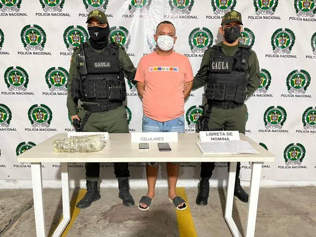 Alias ‘Kevin Cara Cortada’ estaría coordinando actividades criminales de la banda. Foto: Cortesía, Policía Metropolitana de Barranquilla.