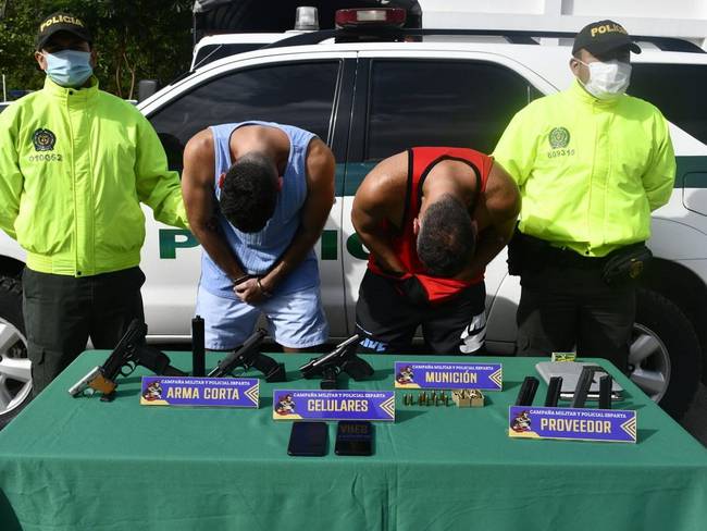 Capturados dos hombres en la zona de frontera por tráfico de armas- Foto Cortesía 