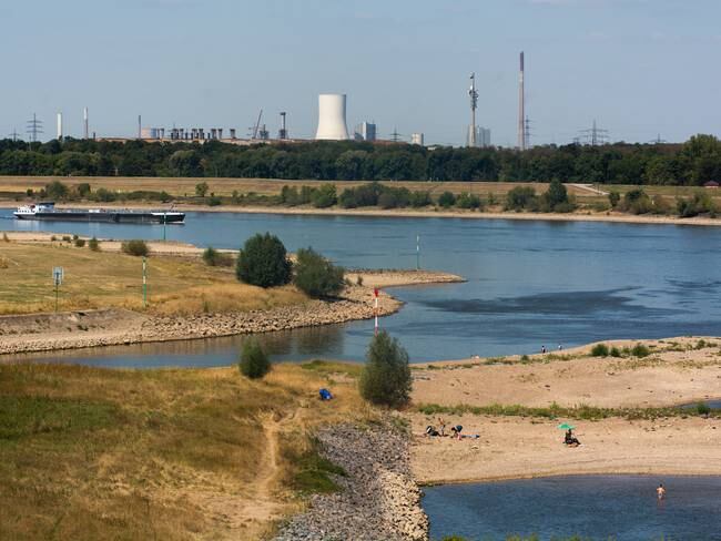 En Alemania alertan que el bajo nivel de los ríos amenaza las cadenas de suministro