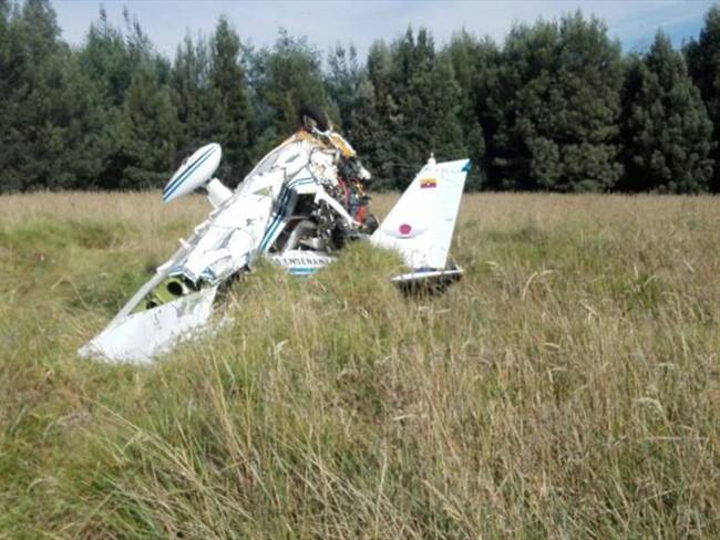 Se accidentó una avioneta. Foto: Colprensa / Avión monomotor se accidentó este domingo en Mitú, Vaupés