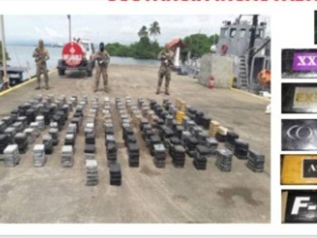 Los capturados y la droga fueron trasladados a Panamá. Foto: Cortesía