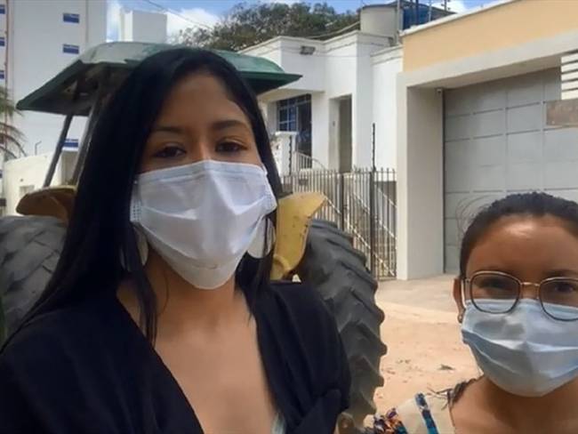“un colectivo que está en un proyecto para ser fundación, dice Lorena González, fundadora de Ei’nna Aku’aipa, a W Radio en esta cobertura por todo el país de Claro 4G. Foto: