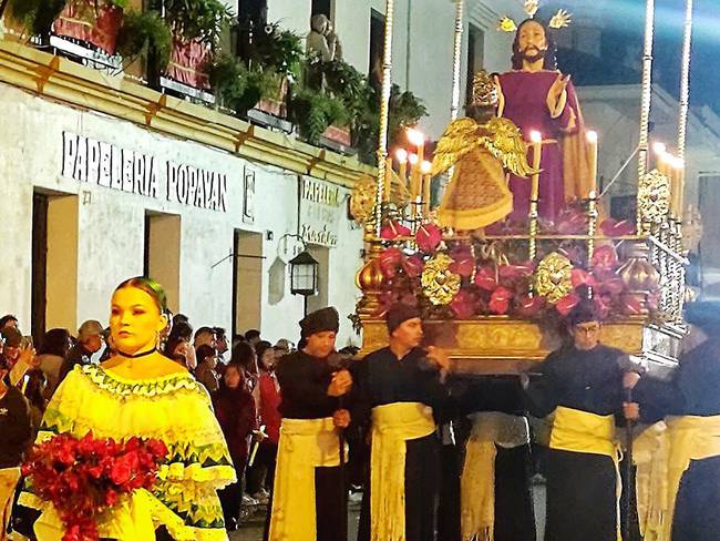Solo tres procesiones se desarrollaron en su totalidad. Crédito: Junta Permanente pro Semana Santa.