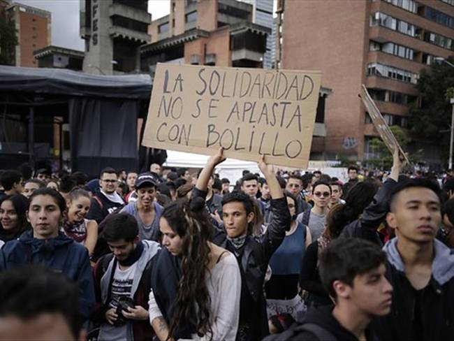 Protestas estudiantiles. Foto: Colprensa