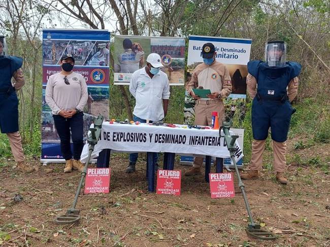Veredas libres de minas antipersonal. Foto: Cortesía OACP