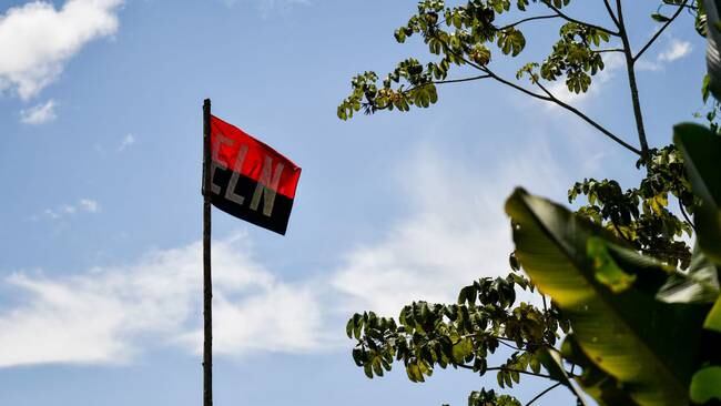 Bandera del ELN / imagen de referencia. Foto: Getty Images