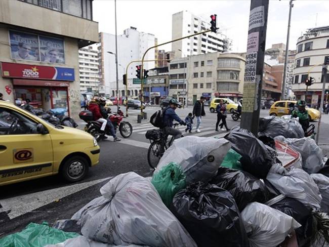 Basuras en la ciudad de Bogotá . Foto: Colprensa