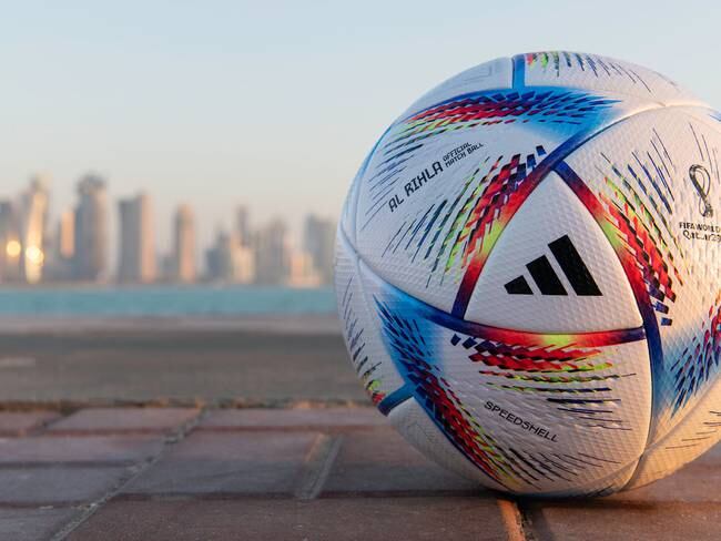 El Al Rihla, elegido como el balón oficial de la Copa Mundial de Qatar 2022. Foto: Adidas
