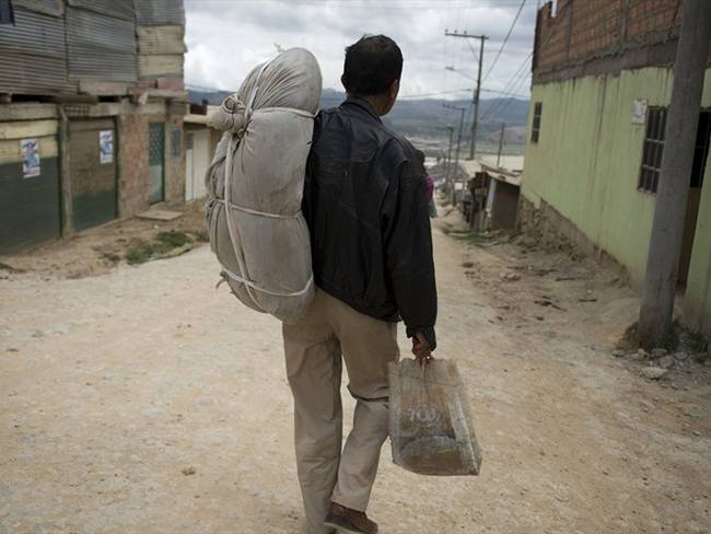Colombia cuenta con 8,3 millones de víctimas de desplazamiento interno, reportadas en el Registro Único de Víctimas desde 1985. Foto: Getty Images / EITAN ABRAMOVICH