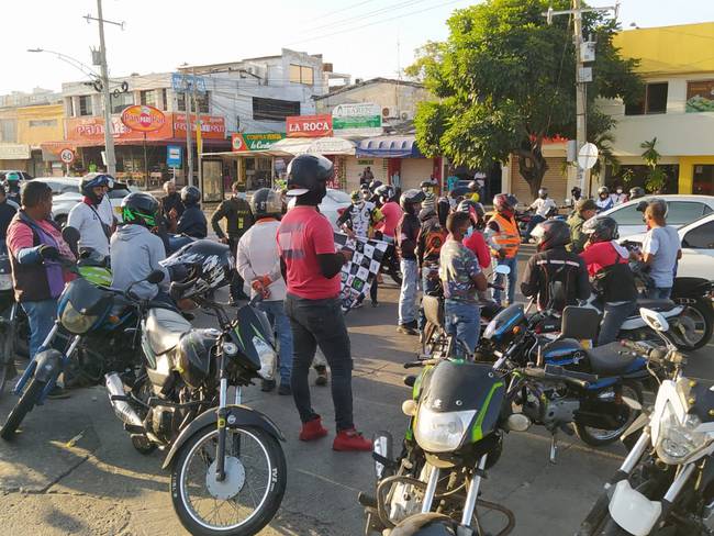 Representantes del gremio motorizado de la ciudad se reunieron nuevamente con la Alcaldía de Cartagena para buscar una salida concertada frente a las medidas de circulación. Foto: archivo W Radio.