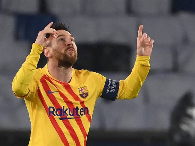 Messi igualó a Xavi en el récord de más partidos en el Barcelona. Foto: FRANCK FIFE/AFP via Getty Images