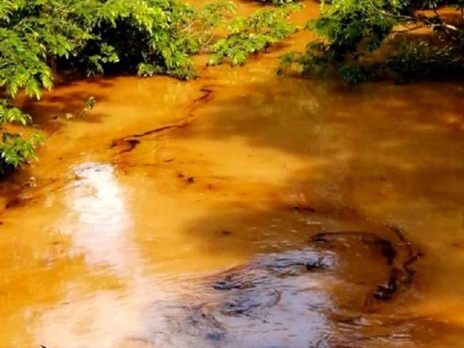 Río habría sido contaminado con hidrocarburos en el Catatumbo. Foto: Cortesía