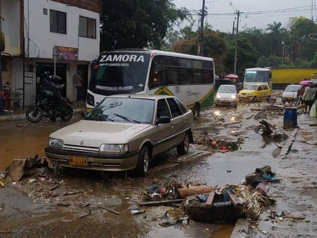 Emergencias por lluvias en Medellín. Foto: Cortesía