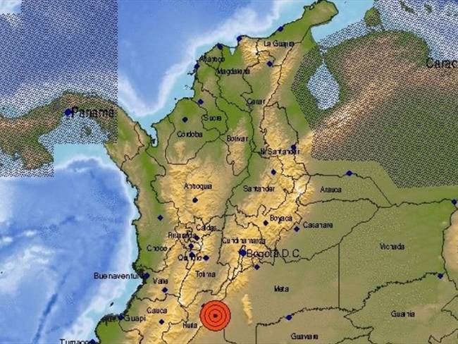 Temblor en Colombia alcanza 5.1 de magnitud. Foto: Twitter: @sgcol