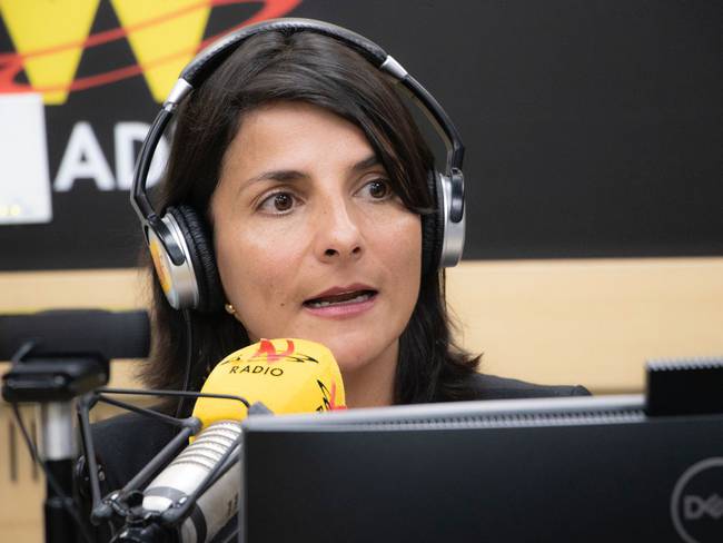 Ministra de Minas, Irene Vélez. Foto: W Radio.