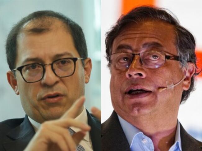 Fiscal Francisco Barbosa y Gustavo Petro. Foto: Colprensa - Álvaro Tavera / Colprensa-Sergio Acero