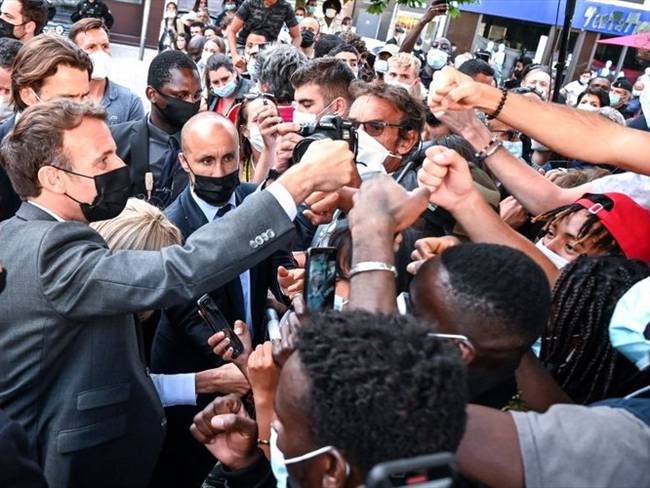Hombre abofeteó al presidente de Francia. Foto: Getty Images