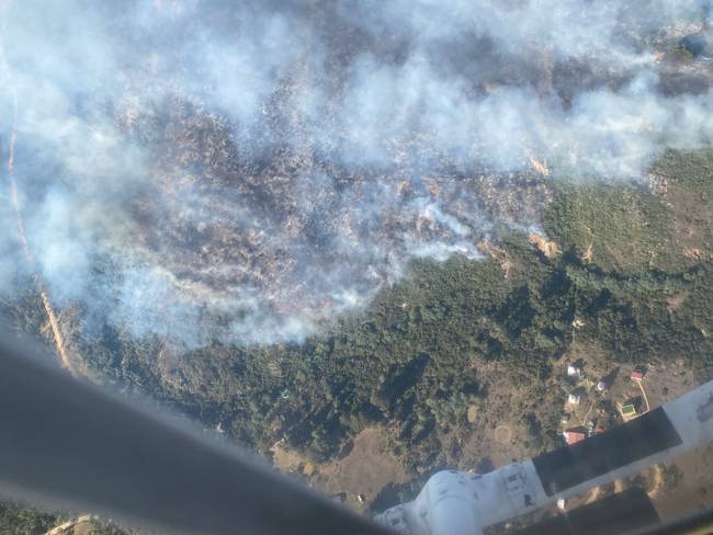 Se ha logrado controlar un 80 % del incendio en Tominé: Bomberos de Cundinamarca