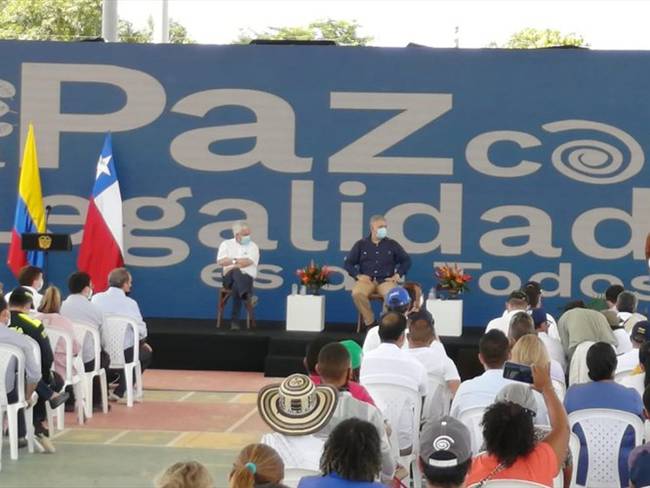 El presidente de Chile, Sebastián Piñera llegó este viernes a Cartagena para desarrollar su tercera visita oficial a Colombia.. Foto: W Radio