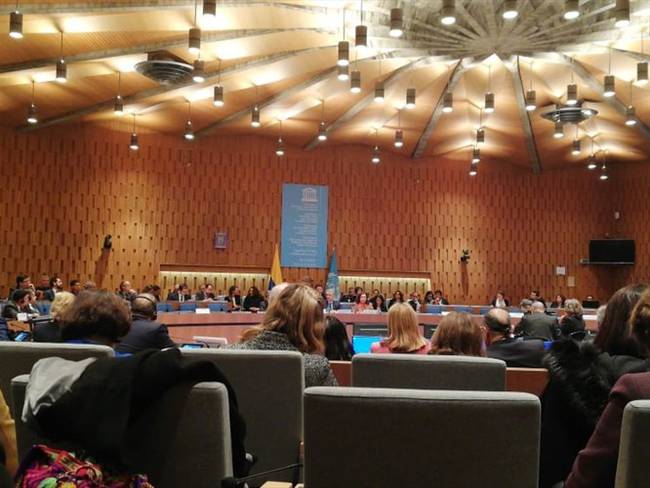 El presidente Iván Duque intervino en la Unesco. Foto: Oriana Garcés