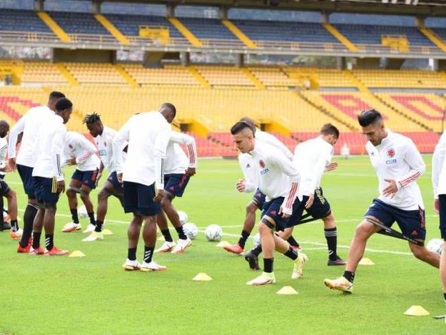 Selección Colombia en entrenamiento. Crédito: FCF