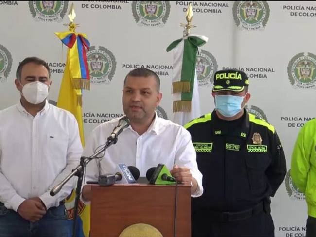 Alcalde de Pereira, Carlos Maya. Crédito: Policía Metropolitana.