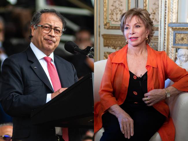 Gustavo Petro, presidente de Colombia e Isabel Allende, escritora | Fotos: GettyImages