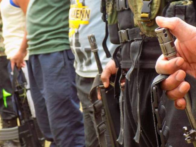 Imagen de referencia de grupos armados ilegales. Foto: Colprensa.