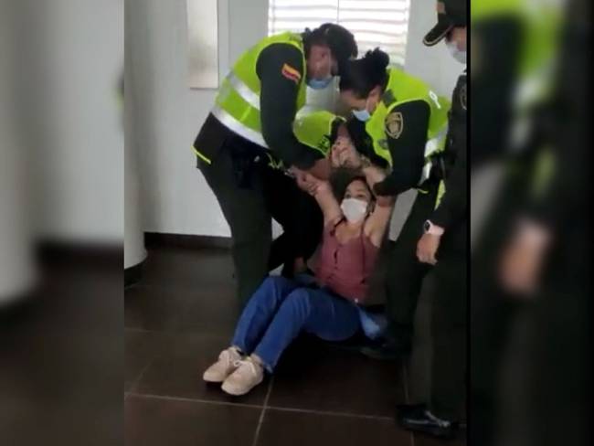 Procedimiento policial/ Captura de vídeo, Idinael Fernández