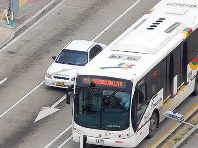 Bus de Transmetro en Barranquilla, imagen de referencia.