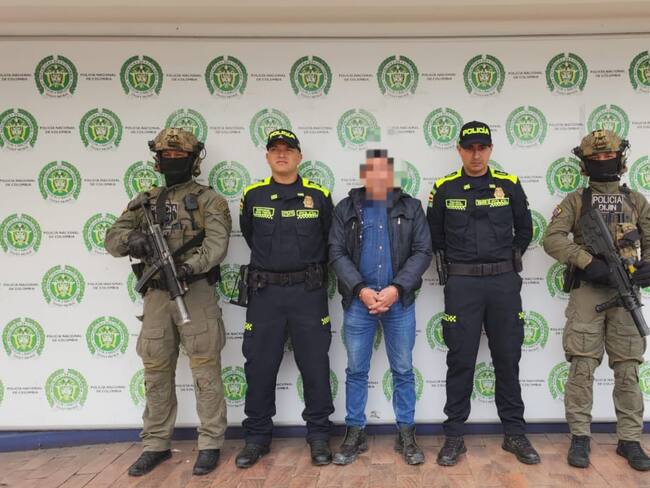 Capturan a alias 'El ingeniero'. Foto: cortesía fuerza pública.