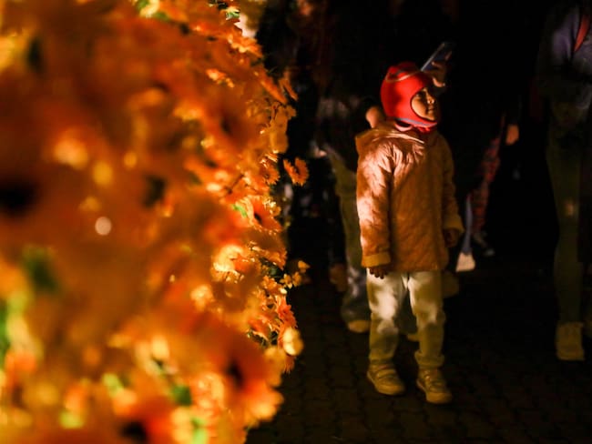 Iluminación navideña en Bogotá. Foto: Juancho Torres / Anadolu Agency via Getty Images