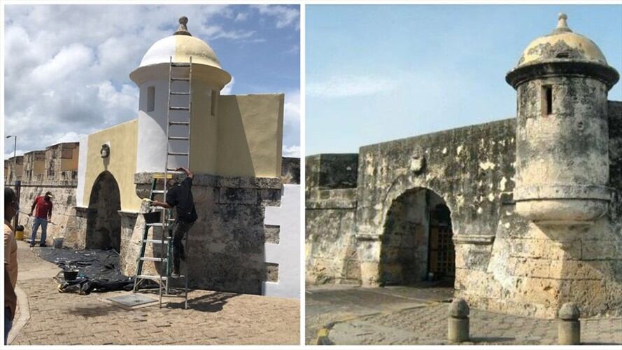 El fuerte de San Sebastián del Pastelillo está ubicado en la isla de Manga. Foto: Cortesía