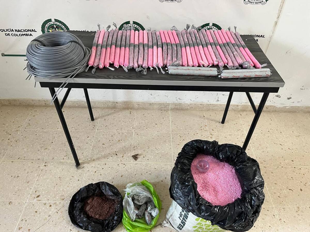 Autoridades incautaron arsenal que sería utilizado para minería ilegal en Caldas y Antioquia