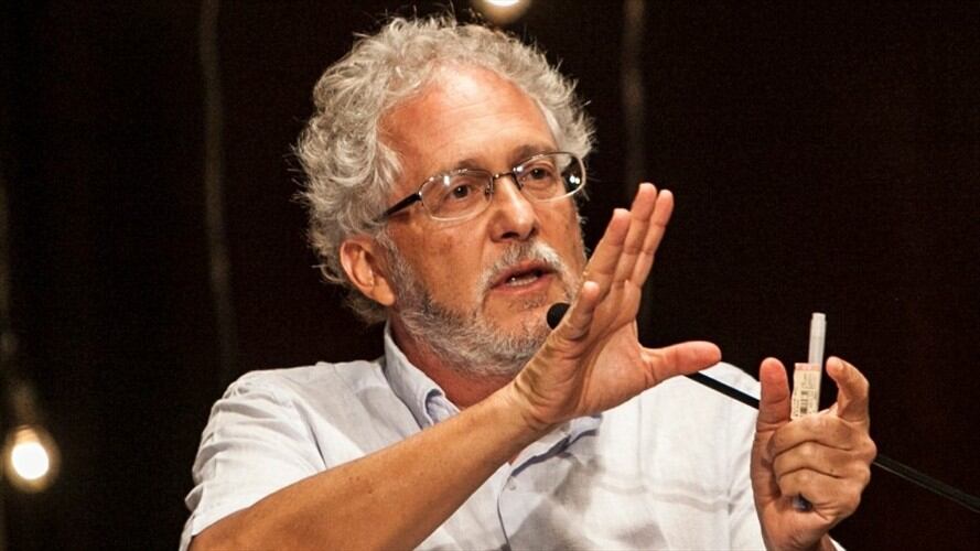 Héctor Abad Faciolince en el Hay Festival de Cartagena, 2014. Foto: Getty Images/STR