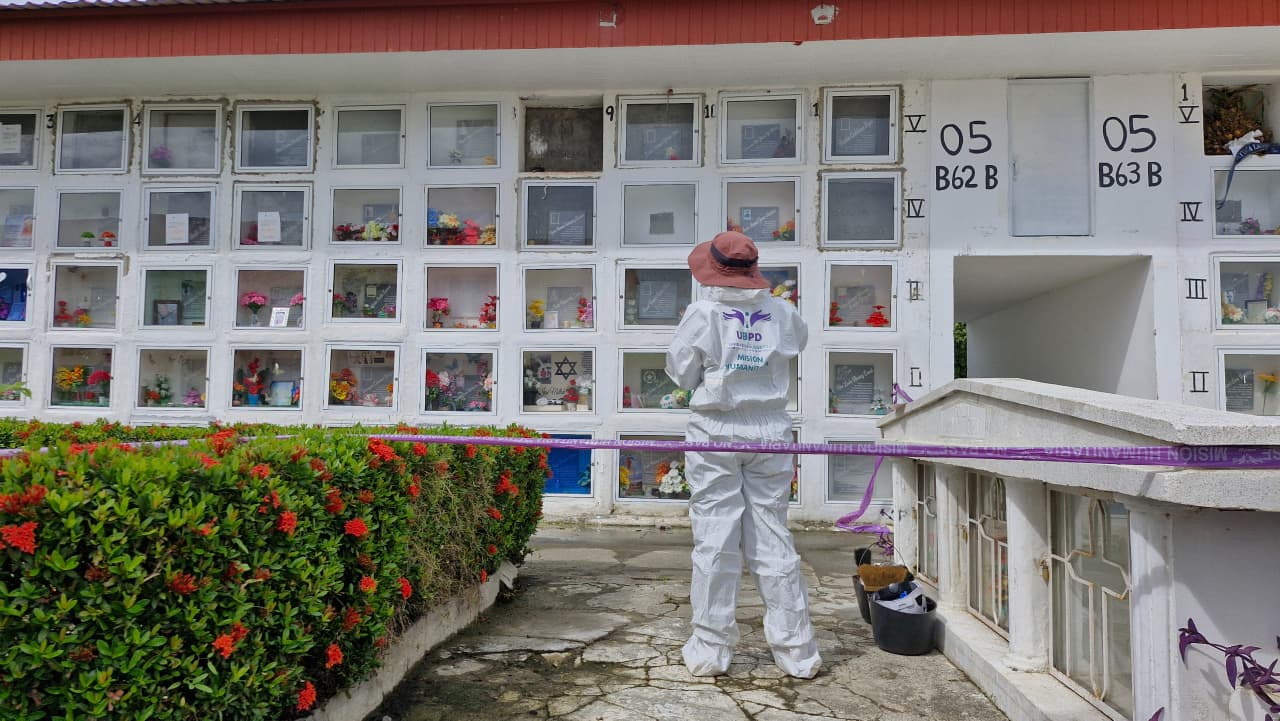 Unidad de Búsqueda recuperó cuatro cuerpos de personas desaparecidas en Montería y Valencia. Foto: prensa UBPD.