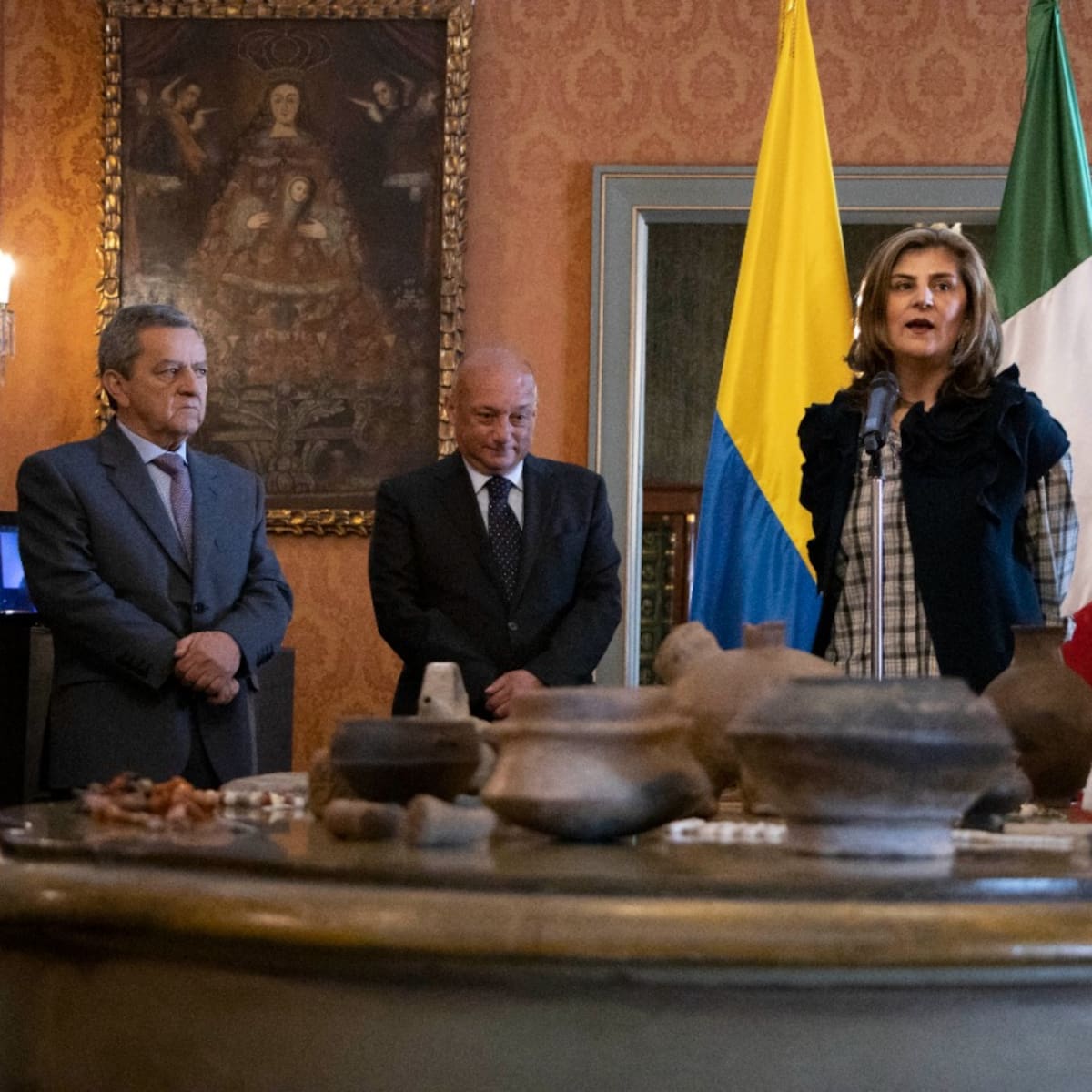 Retornan a Colombia 180 piezas de patrimonio arqueológico que estaban en Italia
