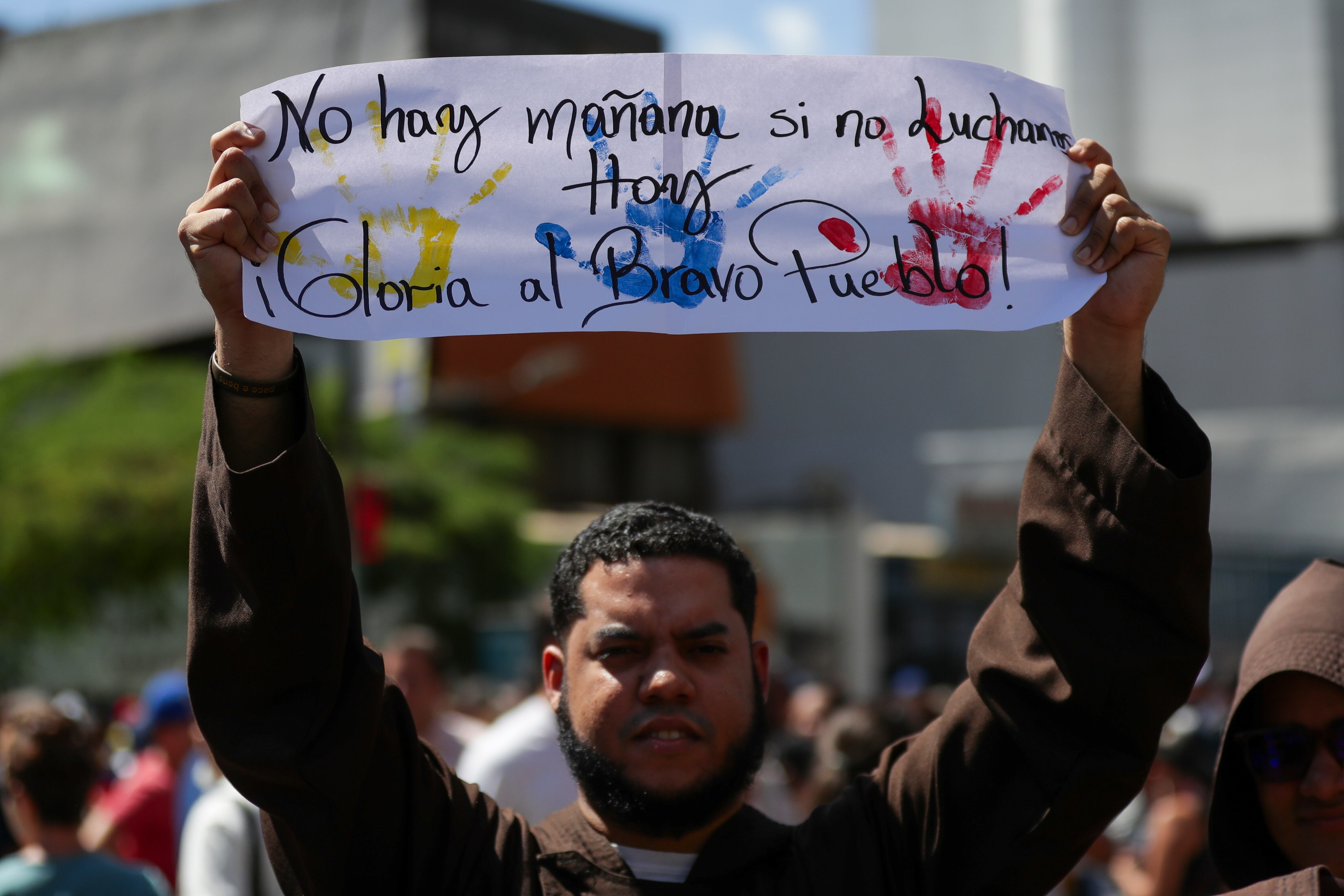 Imagen de referencia de Manifestaciones en contra de Nicolás Maduro. EFE/ Ronald Peña R.