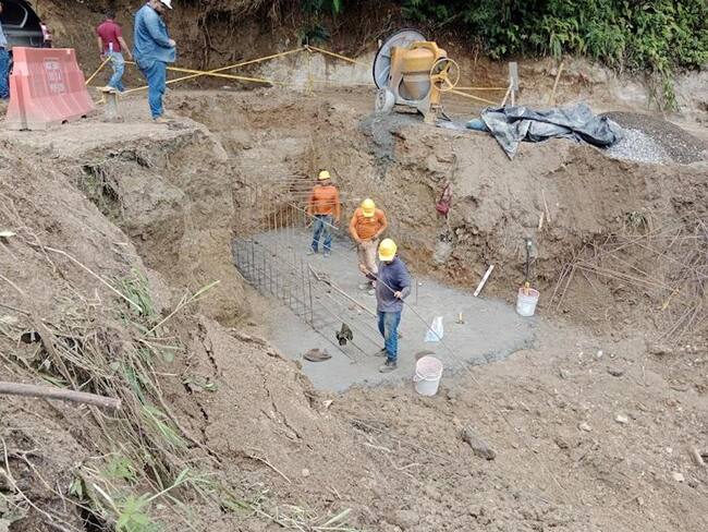 Obra de placa huella/ Gobernación del Magdalena
