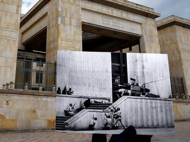 El próximo 6 de noviembre se conmemoran 32 años de la toma del Palacio de Justicia por parte del M-19 y la posterior retoma por el Ejército, un hecho que aún enluta a la Nación. Foto: Colprensa