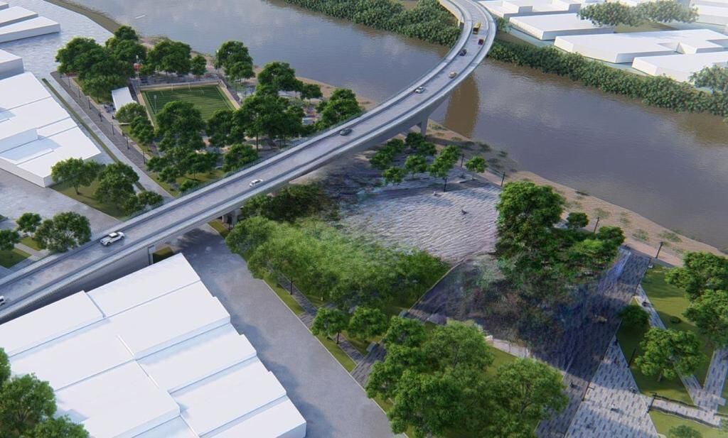Montería tendría un tercer puente sobre el río Sinú: la obra habría sido adjudicada. Foto: prensa Alcaldía de Montería.