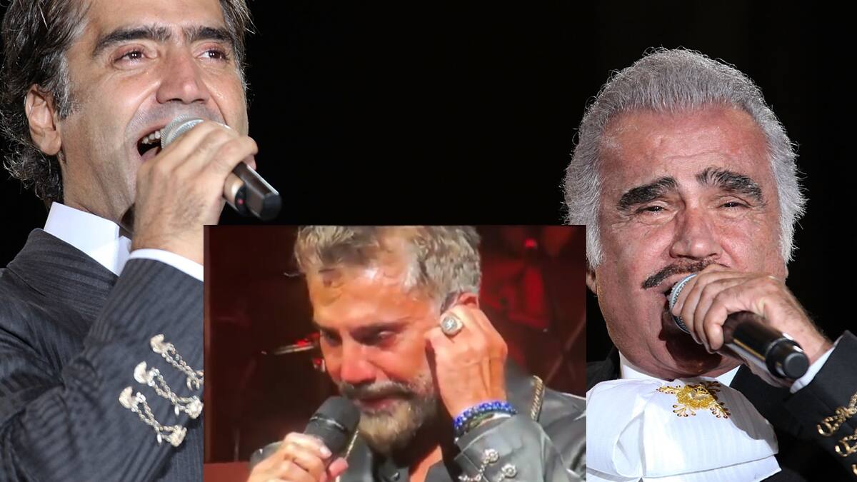 Video: Entre lágrimas, Alejandro Fernández cantó ‘Acá entre nos’ de su padre Vicente Fernández