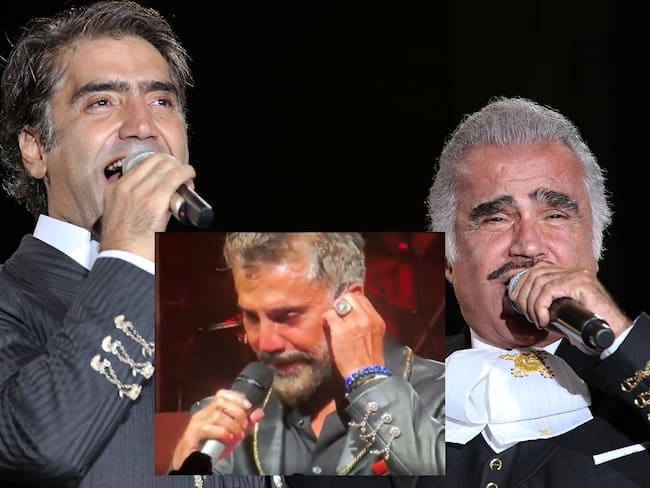 Video: Entre lágrimas, Alejandro Fernández cantó ‘Acá entre nos’ de su padre Vicente Fernández