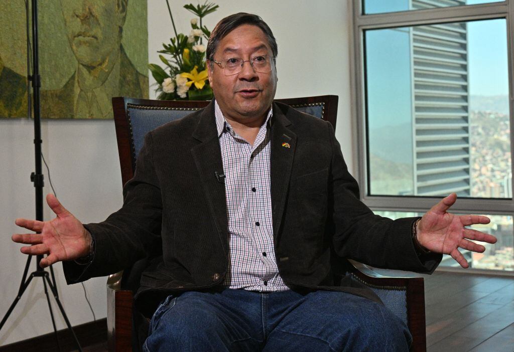 Luis Arce. I Foto: AIZAR RALDES/AFP via Getty Images.