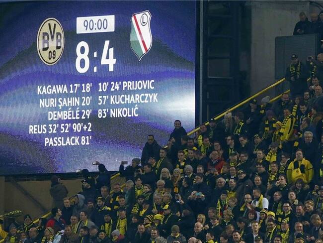 Borussia Dortmund vs. Legia. Foto: Agencia Reuters