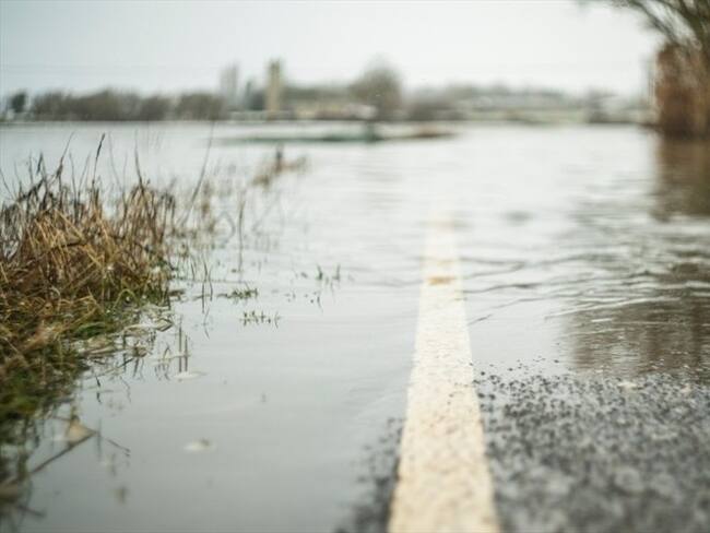 Vía La Calera-Choachí presenta inundaciones. Foto: Cortesía Comunidad