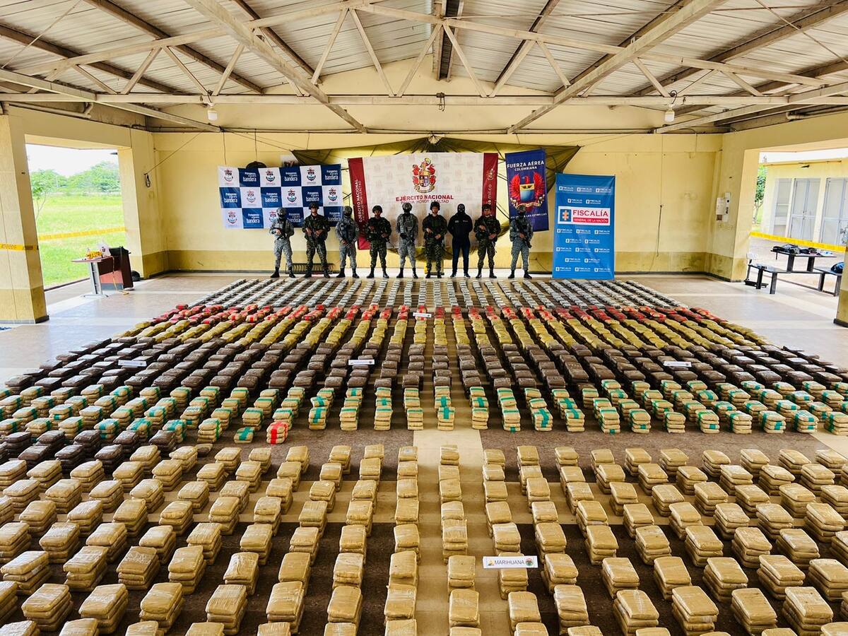 Incautan más de dos toneladas de marihuana en Casanare