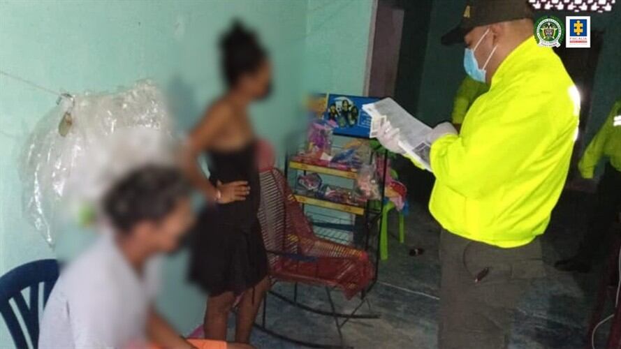 Las amenazas fueron enviadas por la hermana y el vecino de una de las lideresas sociales víctima de las amenazas en El Salado. Foto: Fiscalía General de la Nación