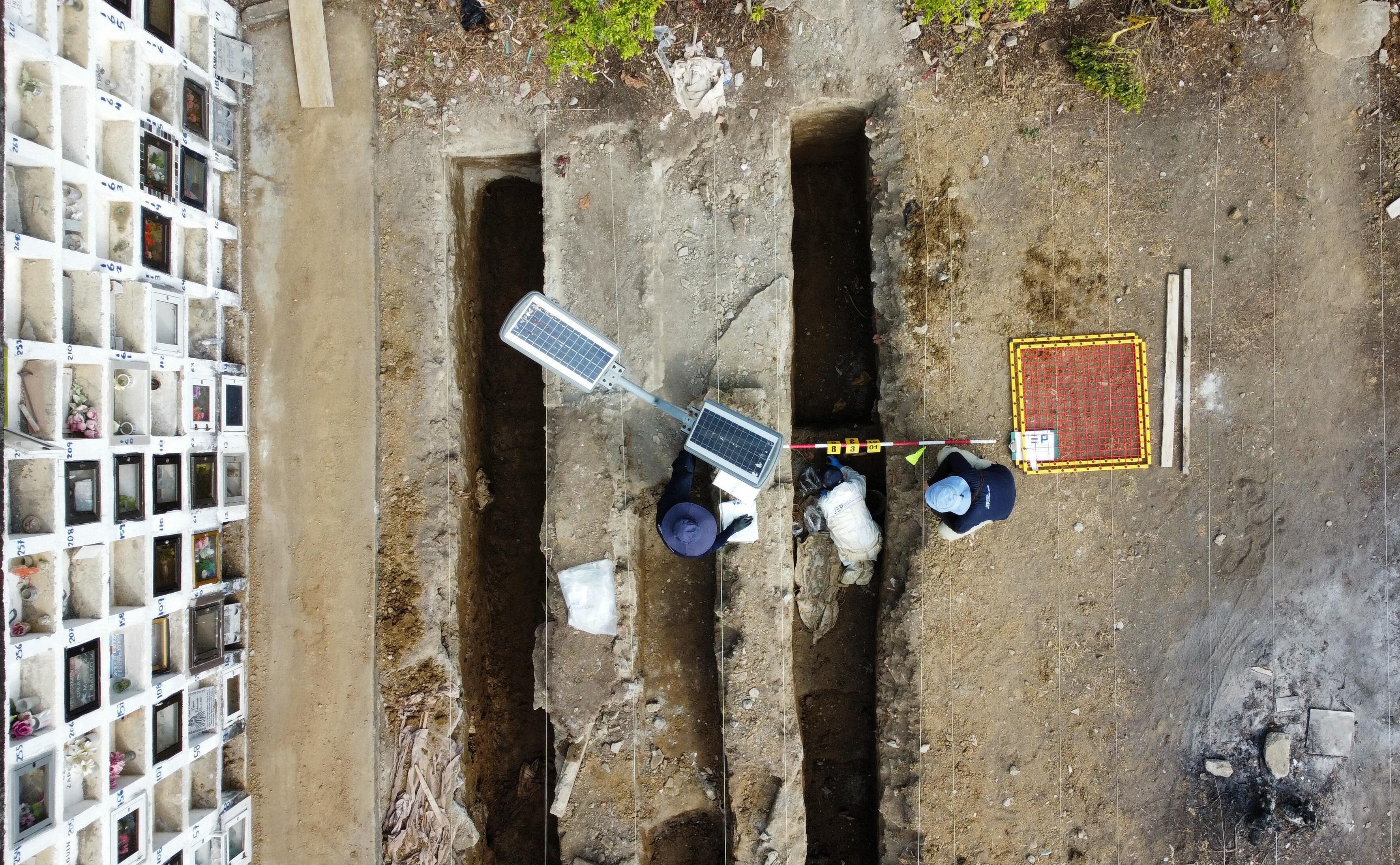 JEP recupera siete posibles cuerpos de desaparecidos en fosas en cementerios de Urabá. Foto: Cortesía JEP.