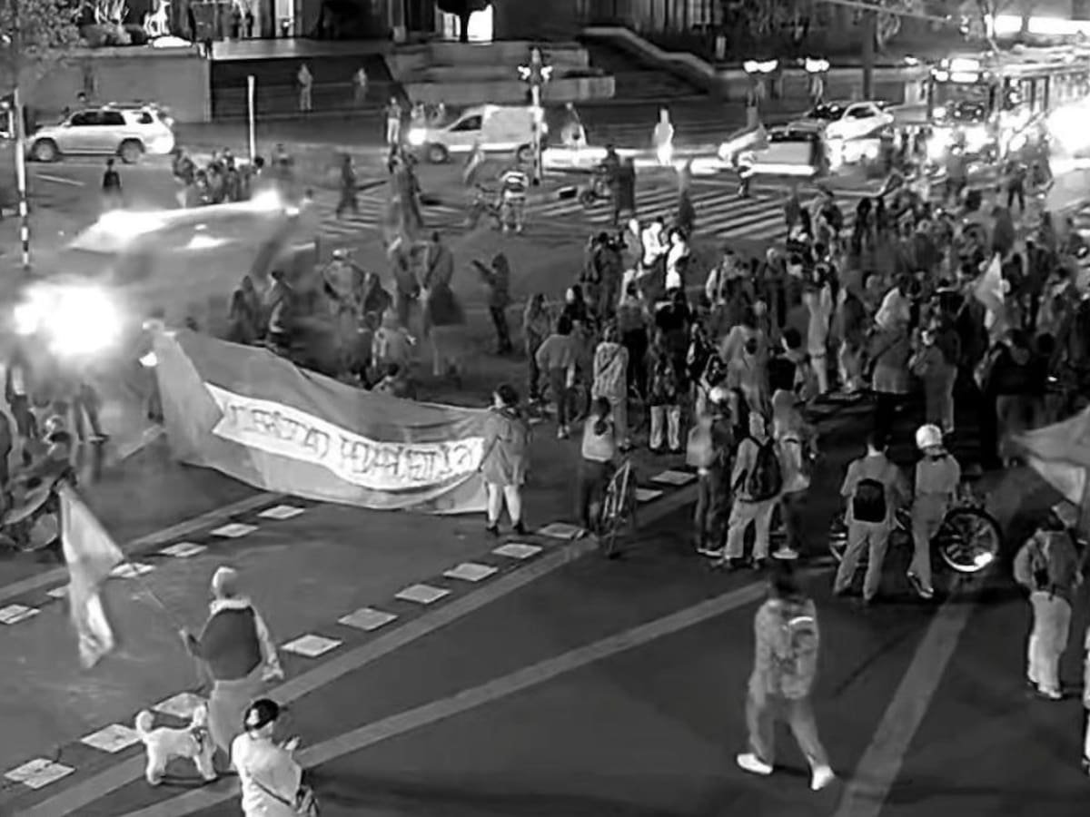 Manifestaciones en el norte de Bogotá terminaron de nuevo en vandalismo